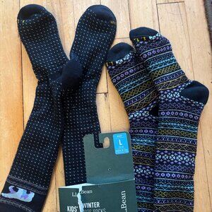 Kids L.L. Bean ski socks